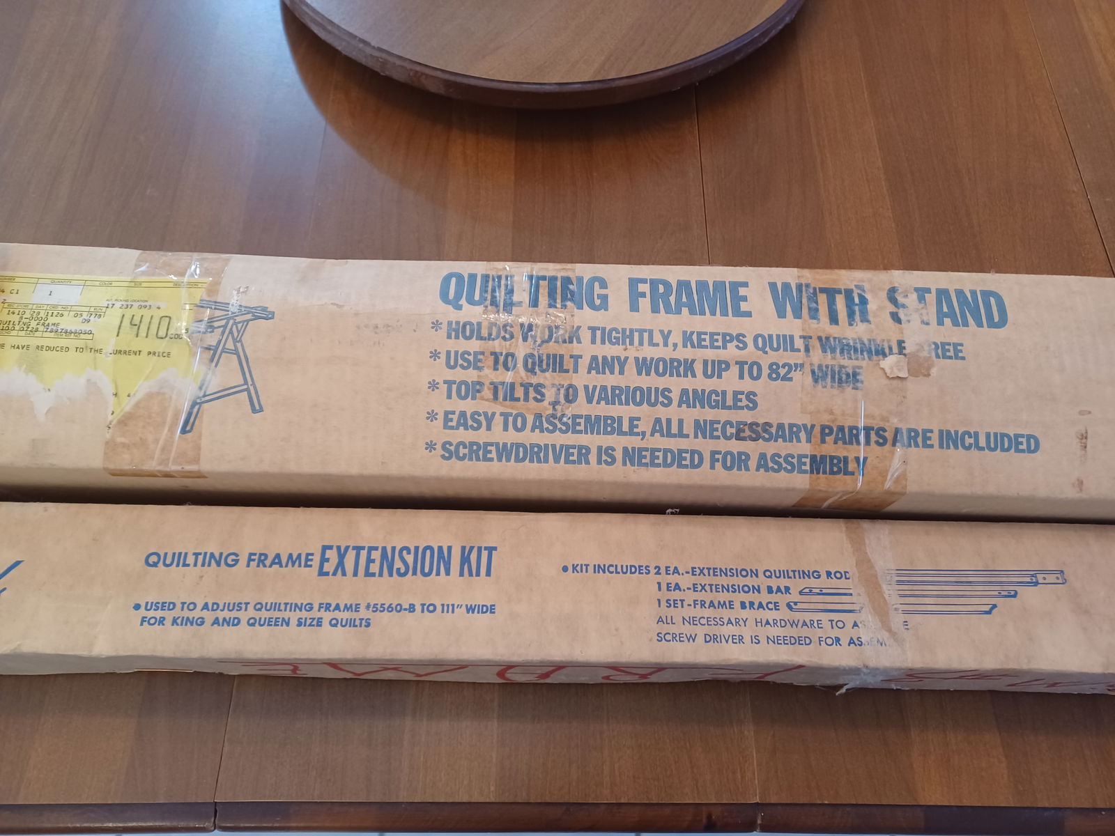 Vintage Edmunds Quilting Frame with Extension Kit in original boxes (1 of 5)
