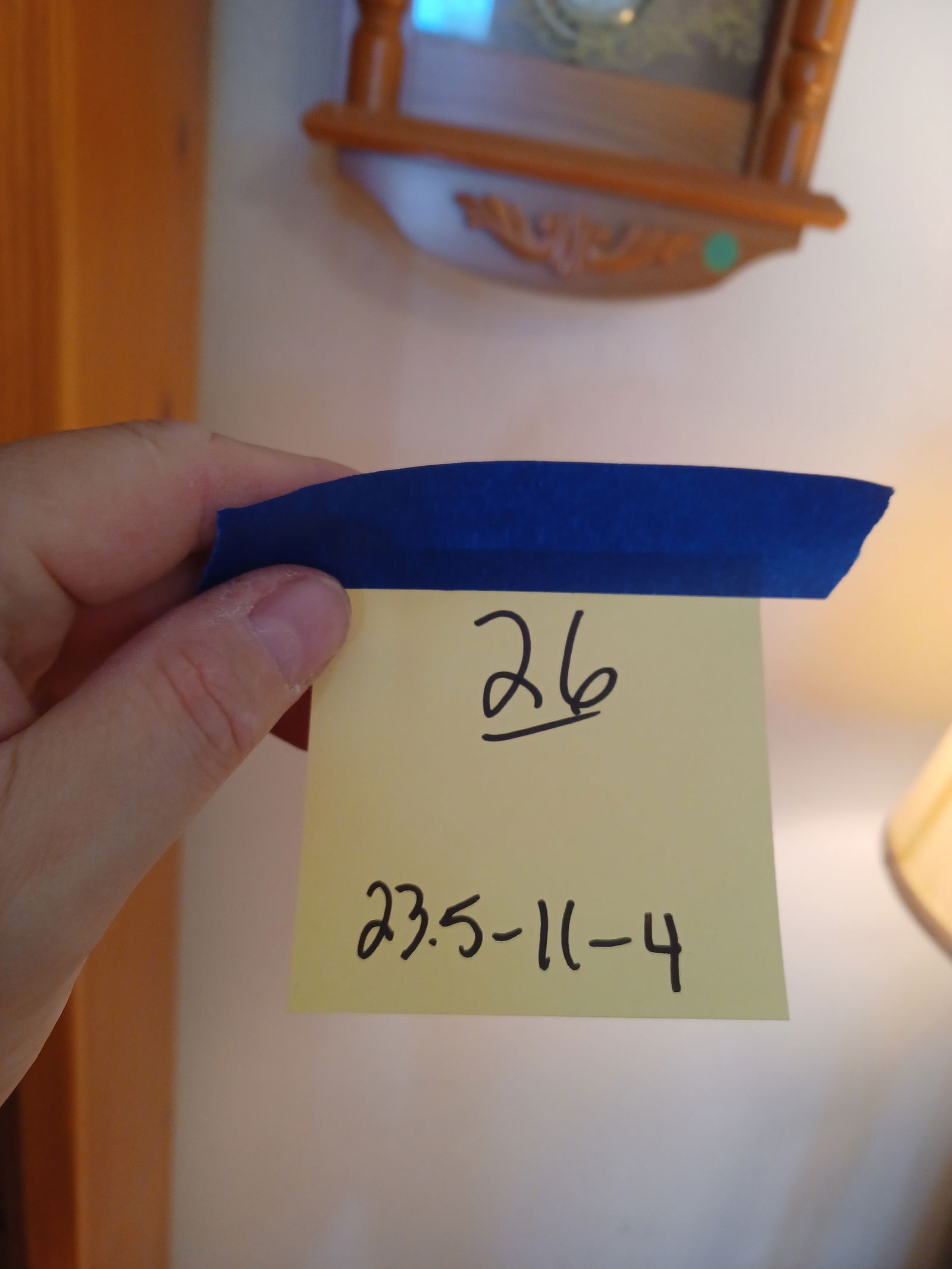 Nice Contemporary Oak Wall Clock / working - 2