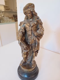 Large Vintage Rembradt Spelter Statue