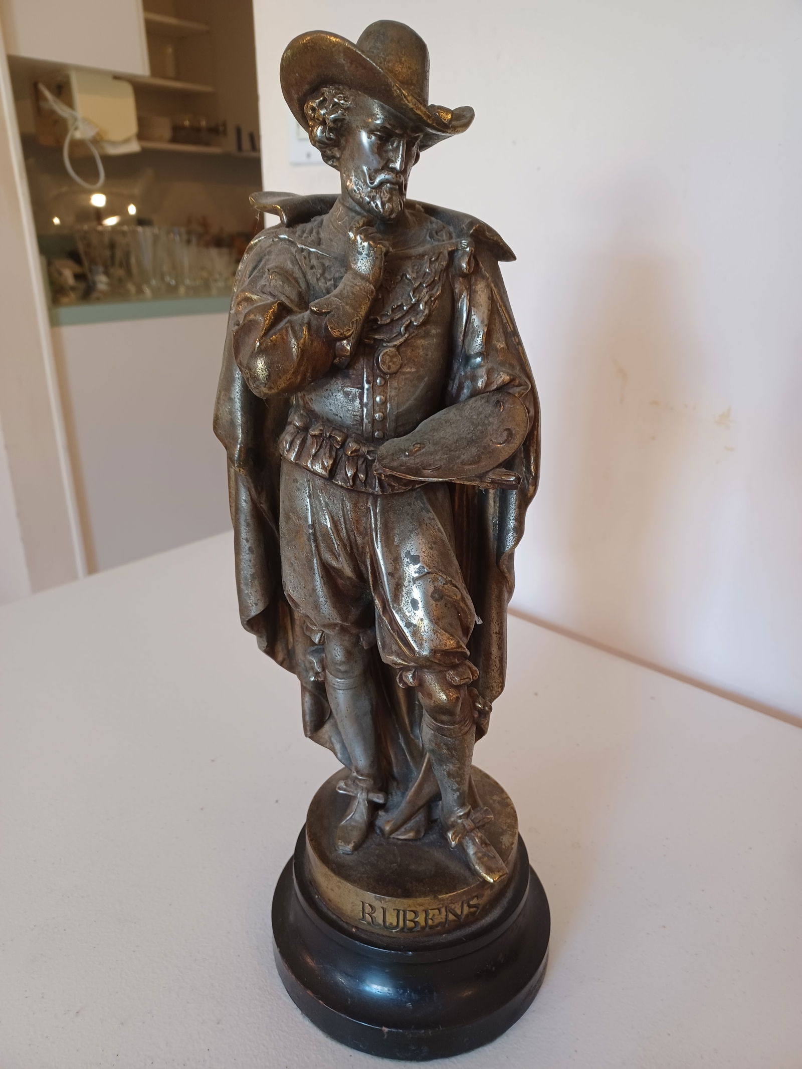 Large Vintage Rubens Spelter Statue (1 of 8)