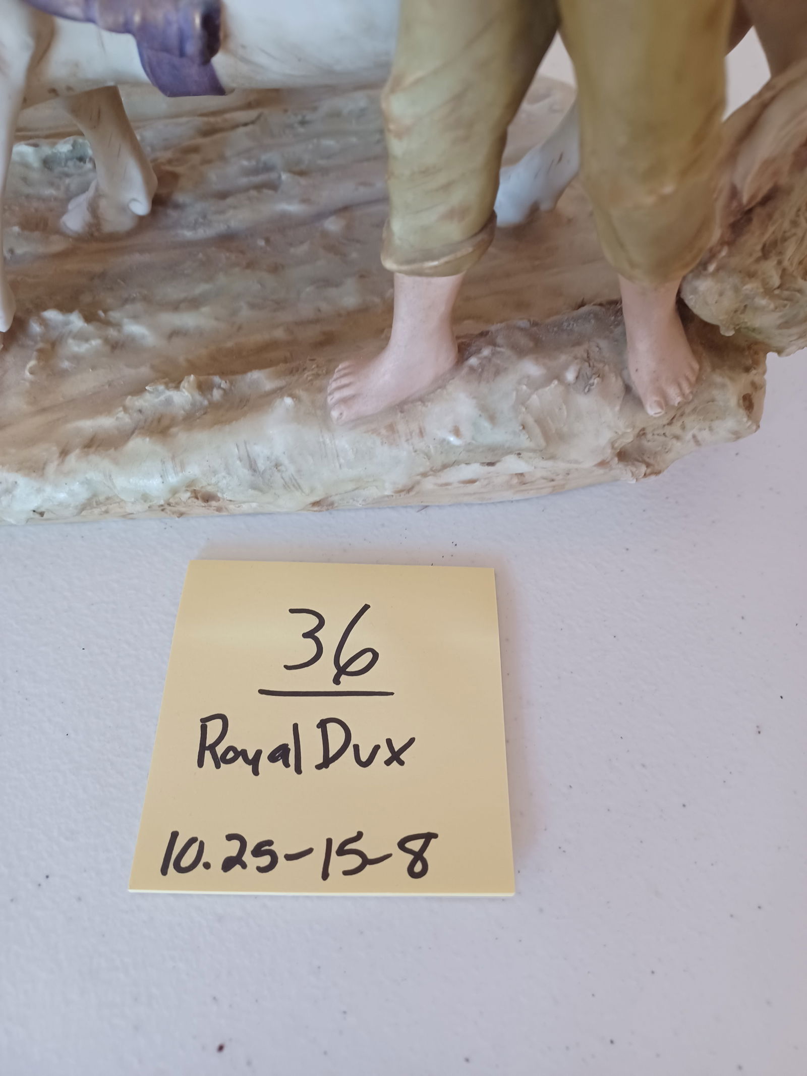 Royal Dux Boy Herding Cows Figurine - 2