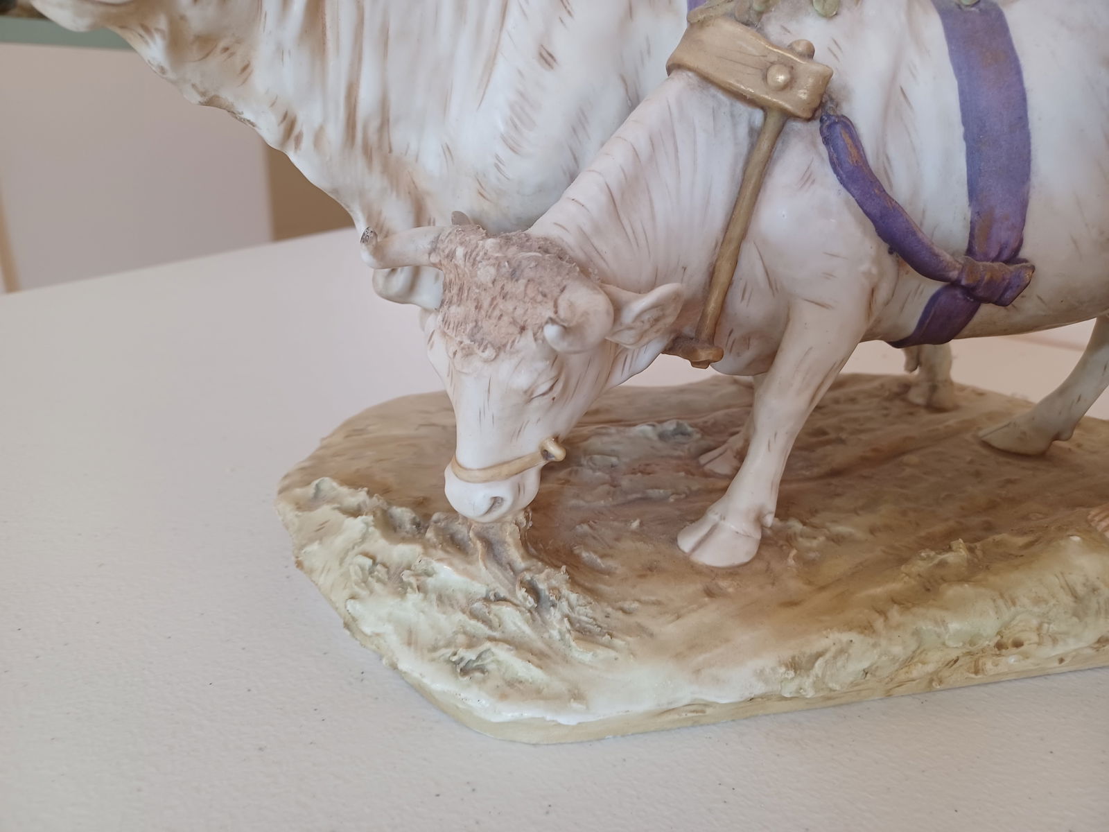 Royal Dux Boy Herding Cows Figurine - 5