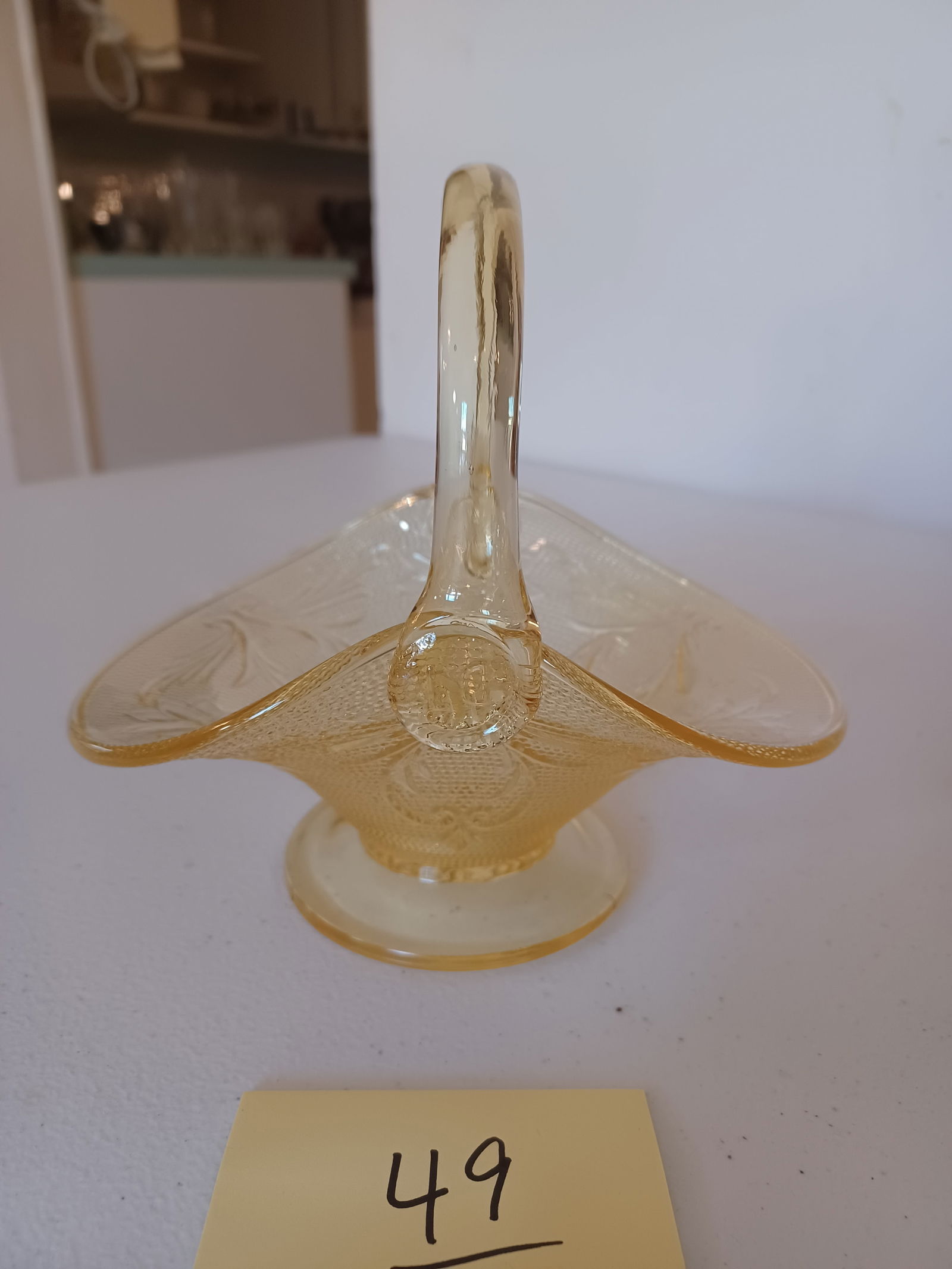 Fenton Yellow Basket: Fenton Yellow Basket