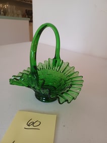 Green Fenton Basket