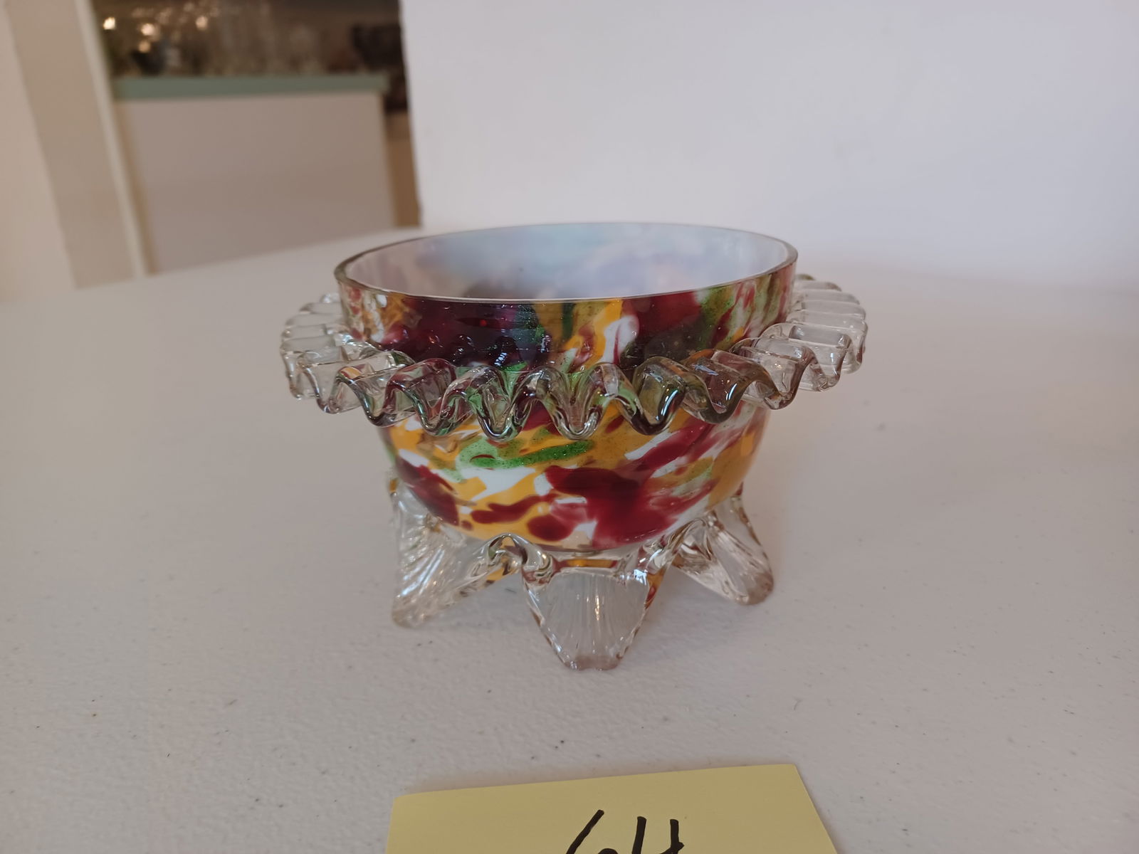 Very Unique Artglass Bowl (1 of 4)