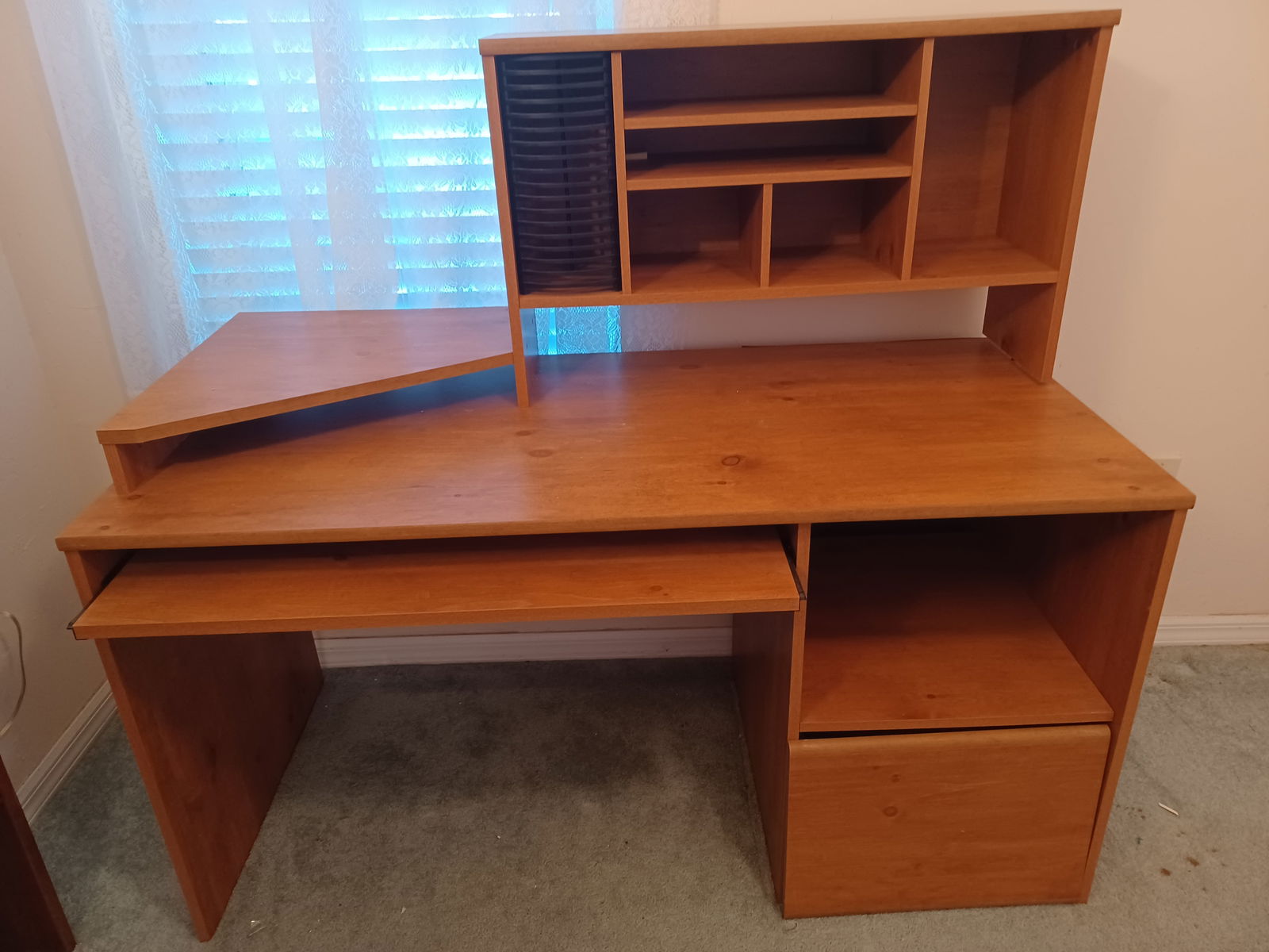 Computer Desk / Drawer need guide reattached: Computer Desk / Drawer need guide reattached