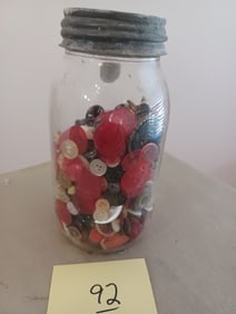 Vintage Jar of Buttons