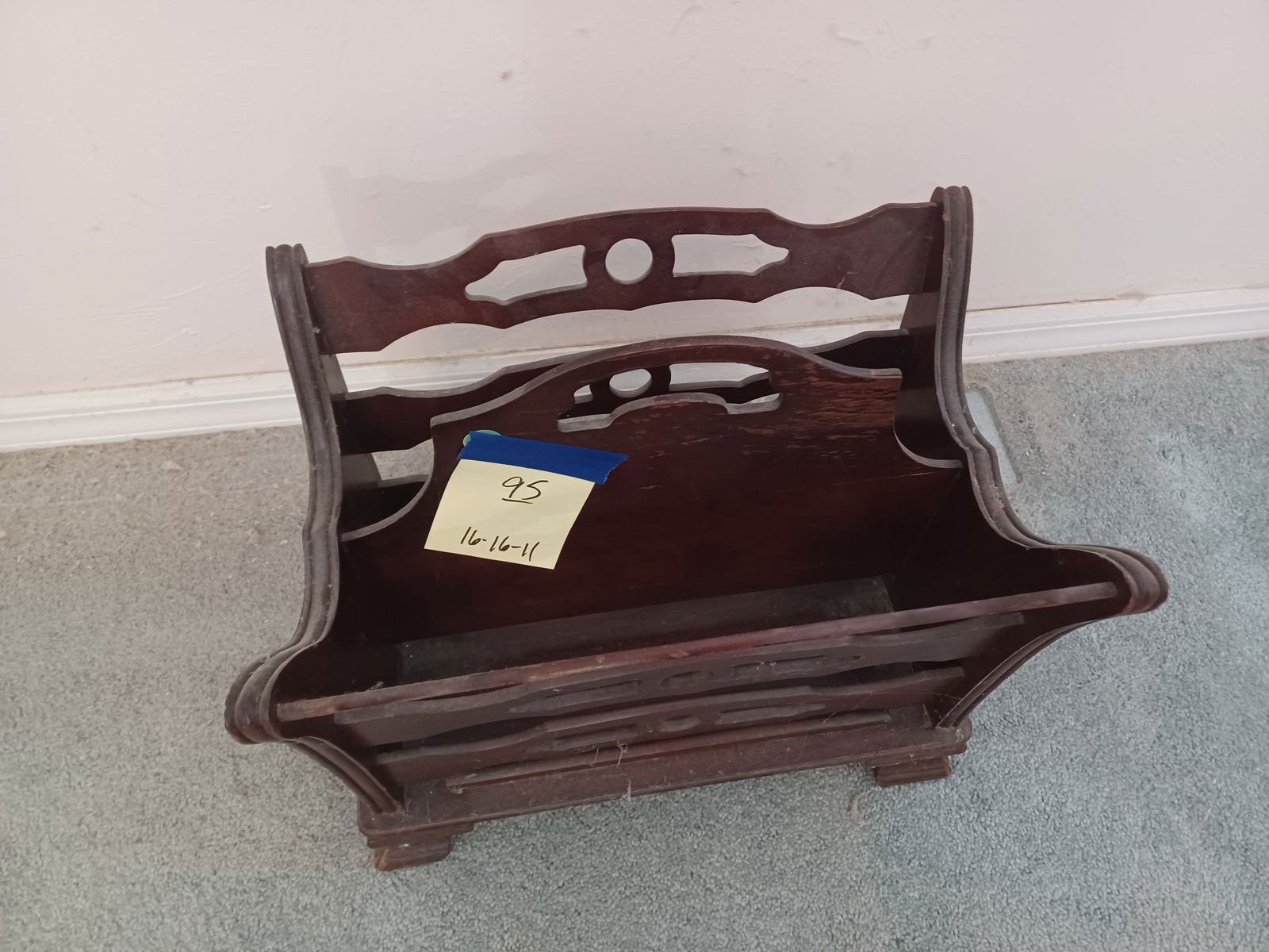 Mahogany Magazine Rack - 2