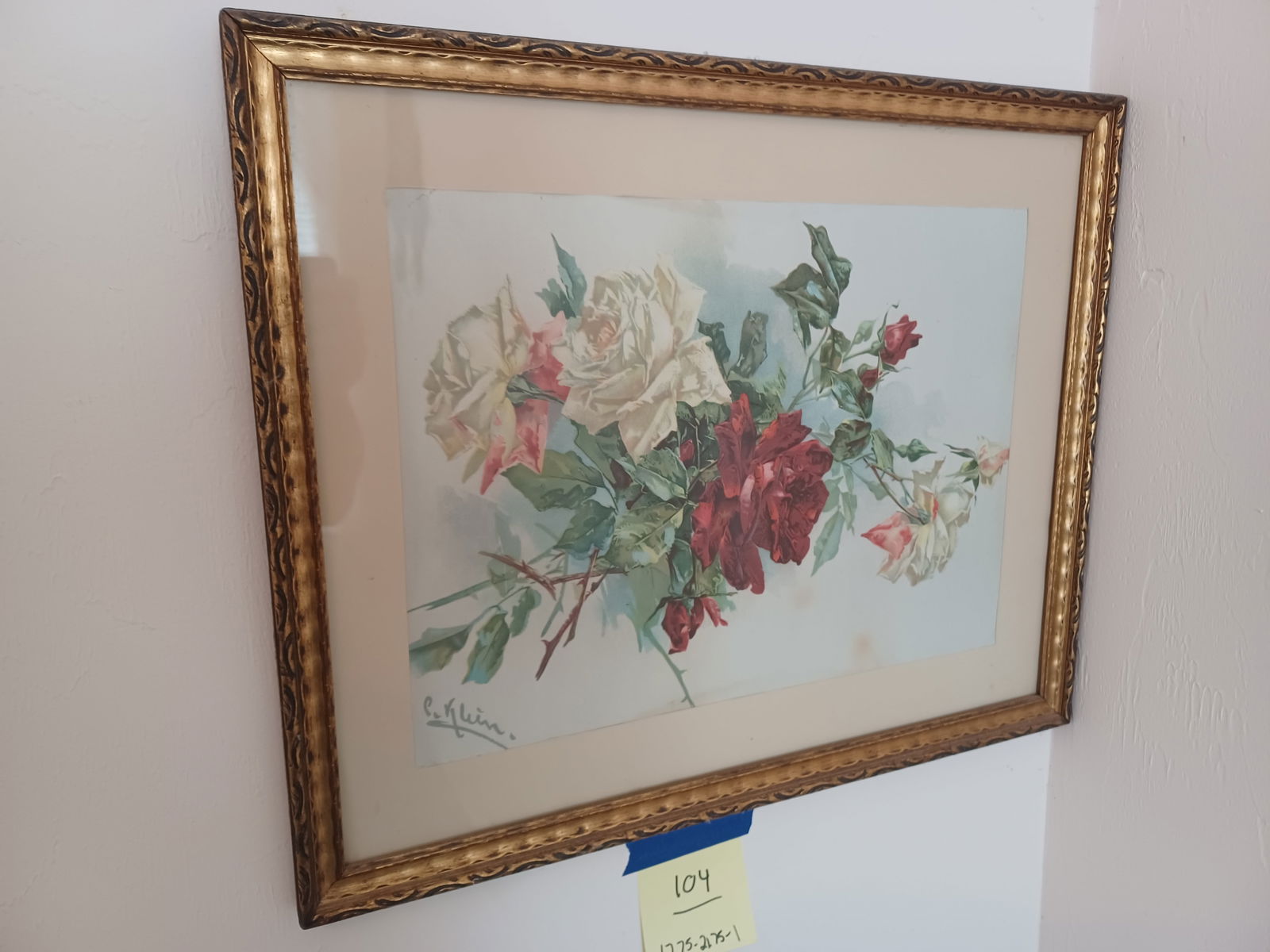 Beautiful 1930s Framed Artwork / artist signed (1 of 7)