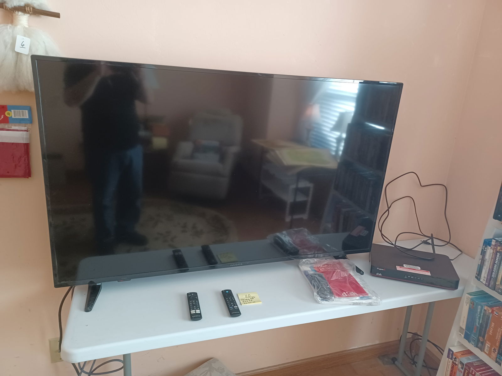 Insignia 58inch Fire TV with Dish Box: Insignia 58inch Fire TV with Dish Box