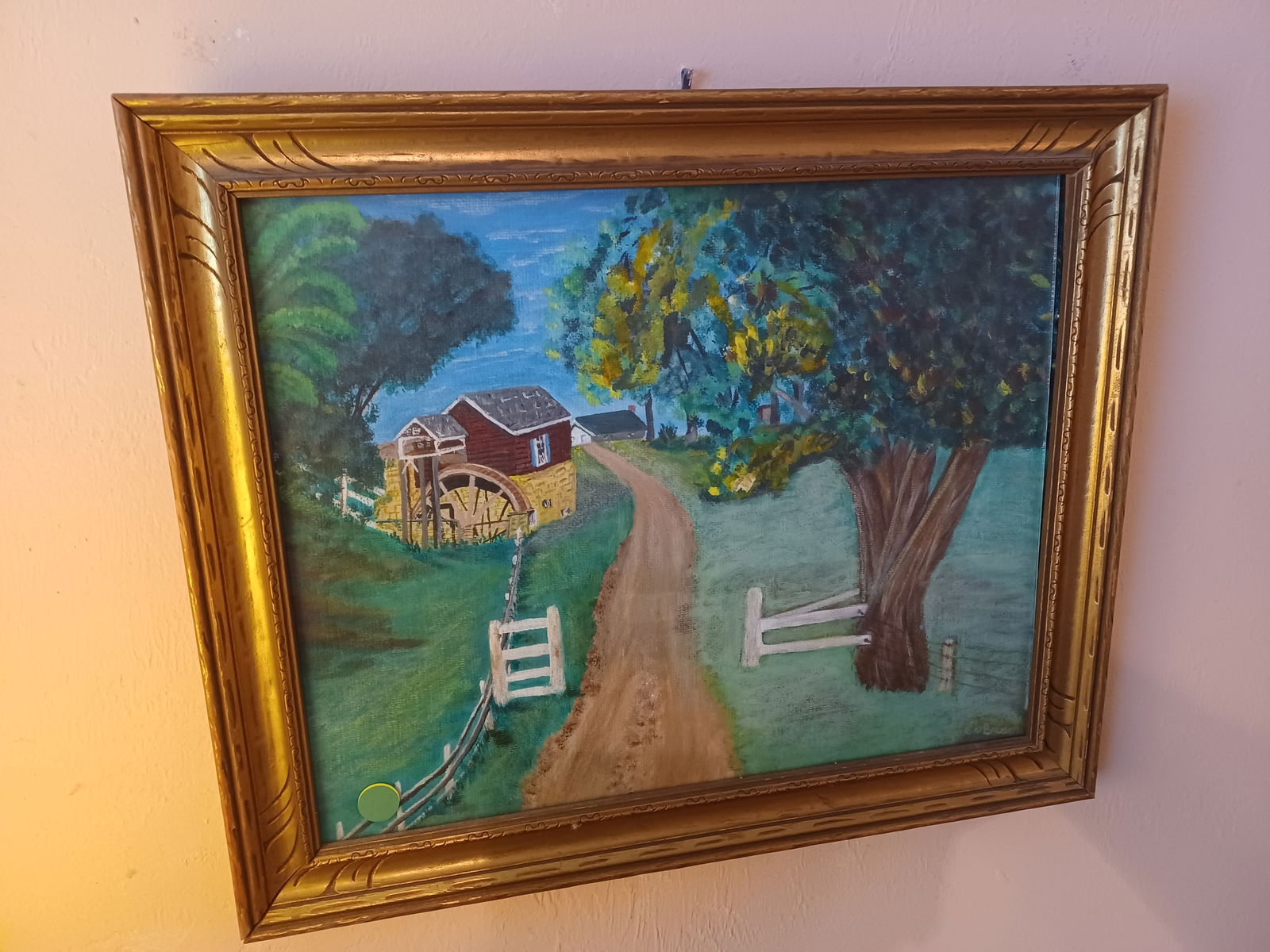 Framed Oil on Board as seen: Framed Oil on Board as seen