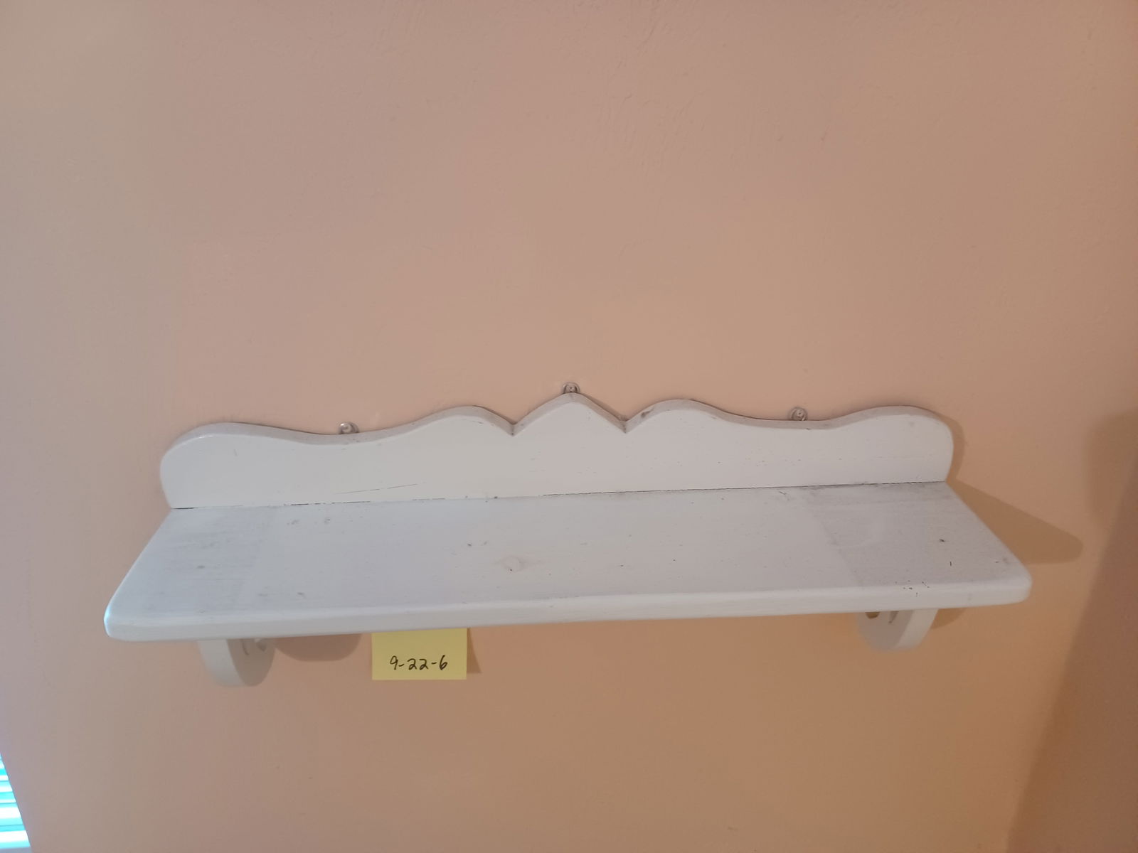 White Wood Wall Shelf - 2