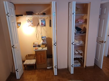 Entire Contents of Closet / except metal lamp