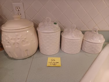 Lot of Cannisters and Cookie Jar