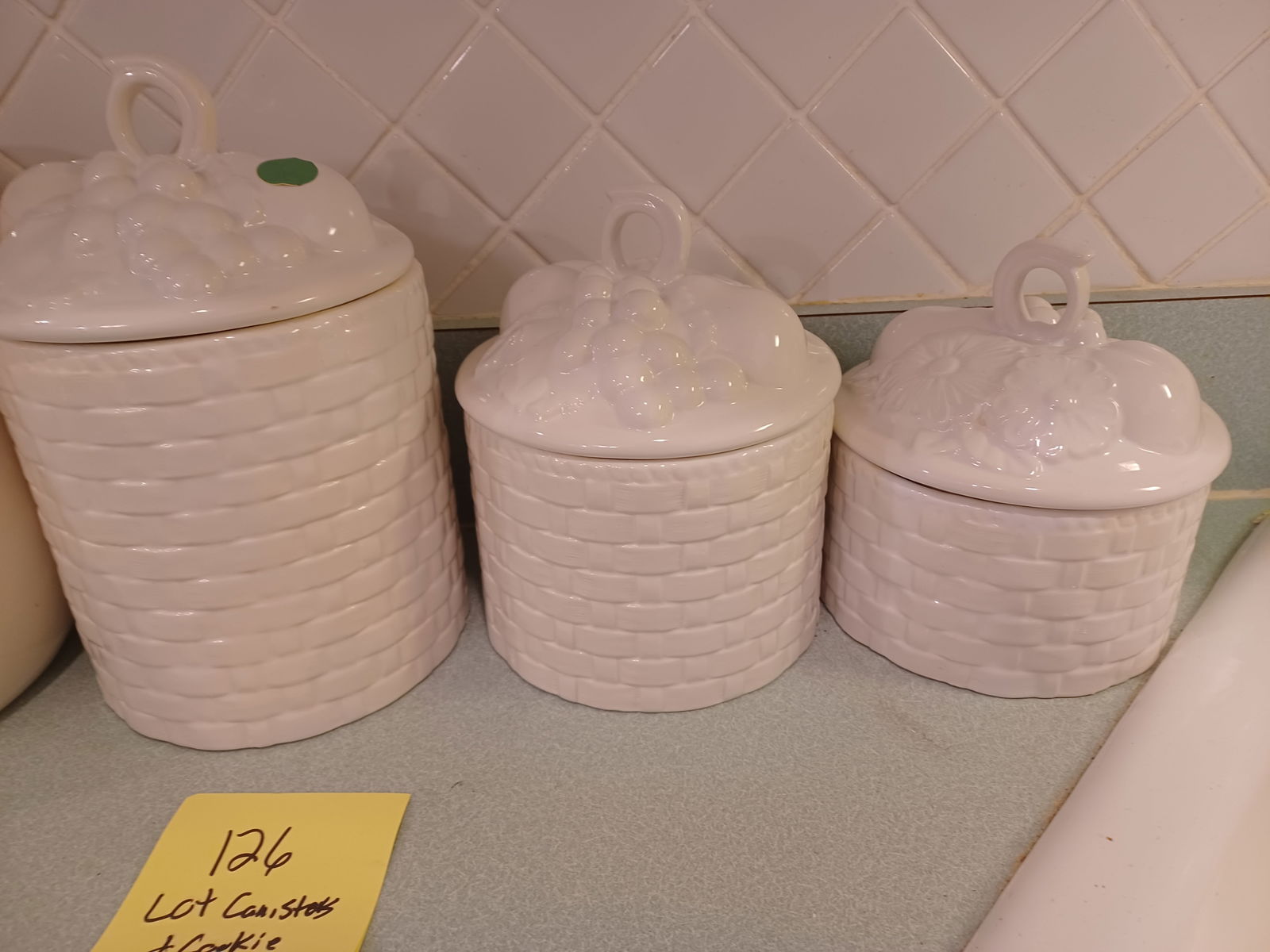 Lot of Cannisters and Cookie Jar - 2