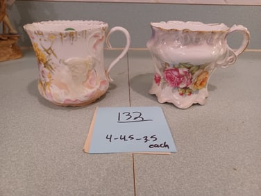 Vintage Lot of Porcelain Shaving Mugs