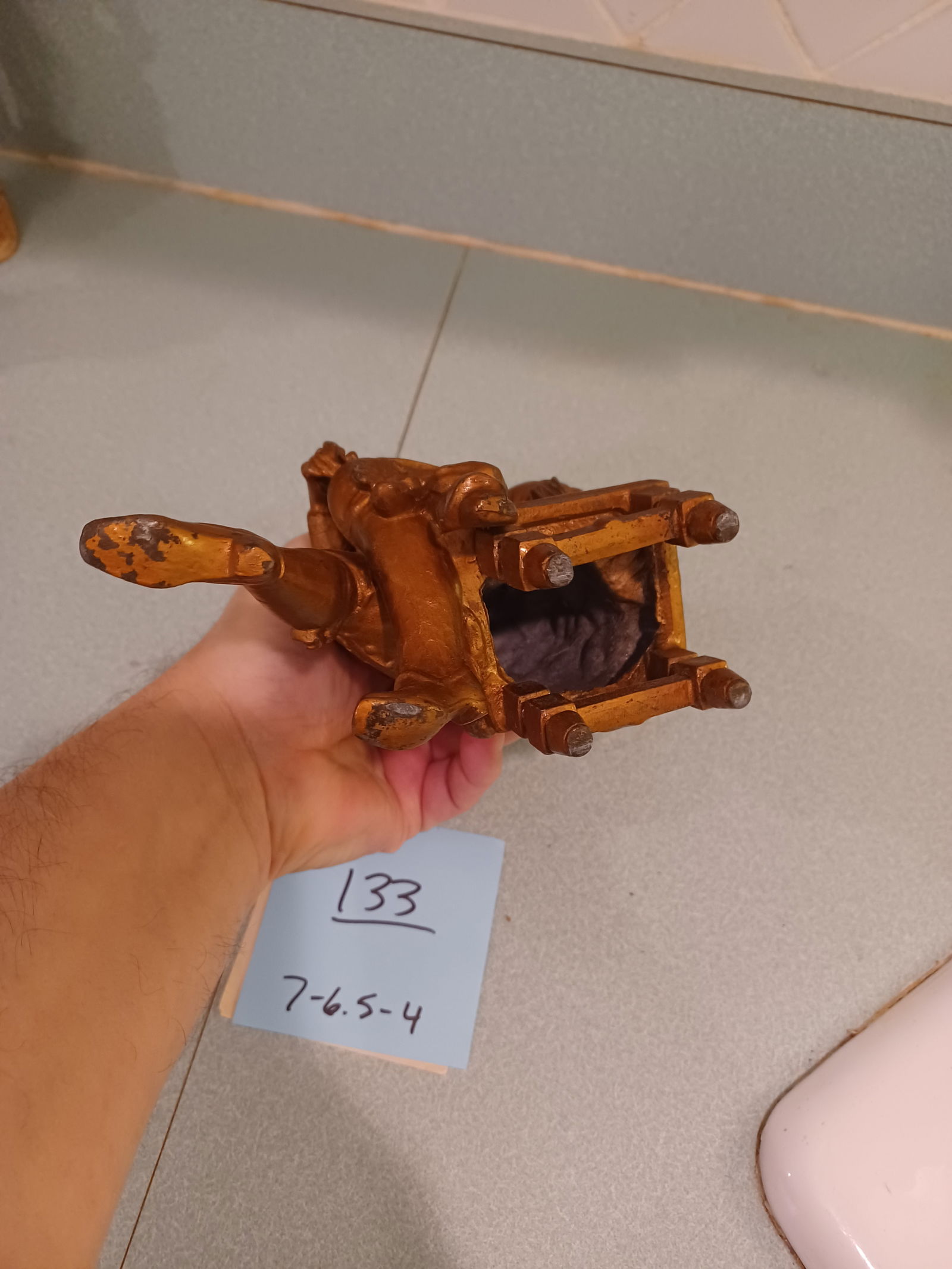 Vintage Cast Iron Figurine - 7