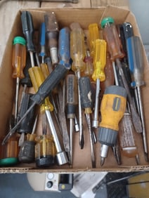 Large Box of Screwdrivers