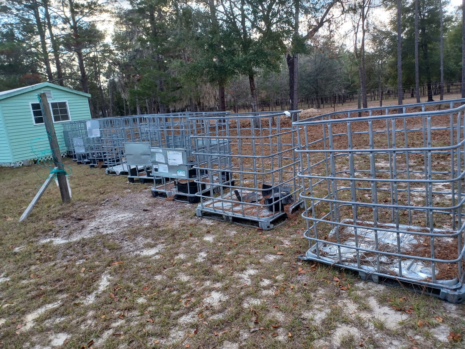 Lot of 9 Metal Crates / originally used to ship chemicals/ repurpose for your needs (1 of 5)