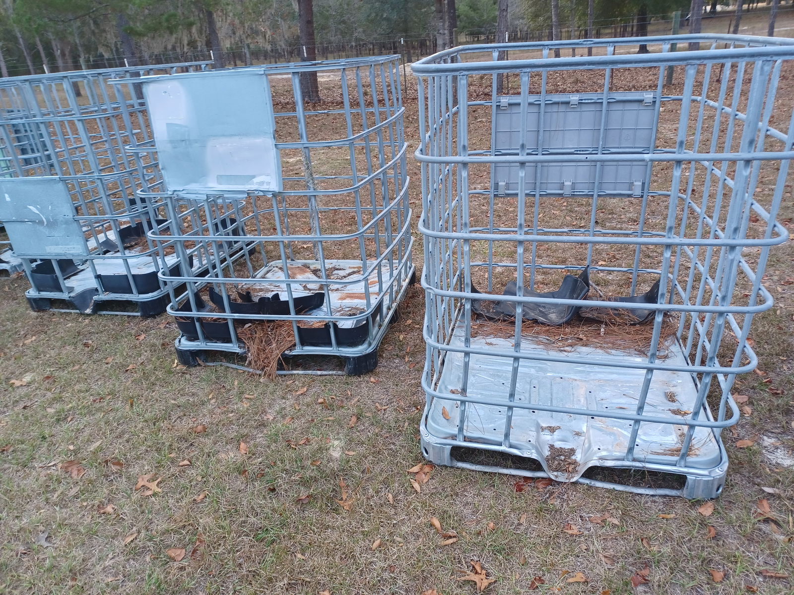Lot of 9 Metal Crates / originally used to ship chemicals/ repurpose for your needs - 4