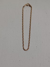 Italian 10K Gold Bracelet / marked 417