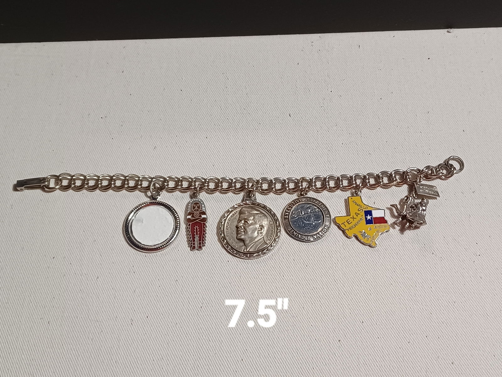 Charm Bracelet with a few Sterling Charms - 2