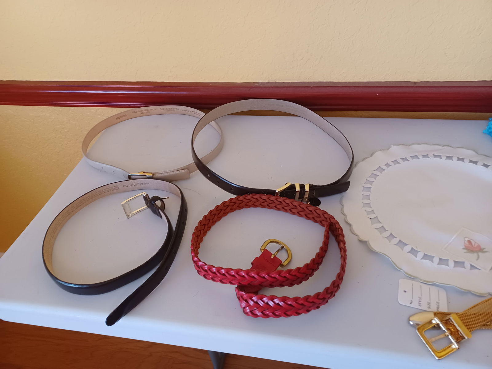 Mixed Lot Belts, Hat, DVD player, etc - 6