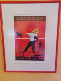 The Cat Men of Key West print by Barbara Powell / artist signed