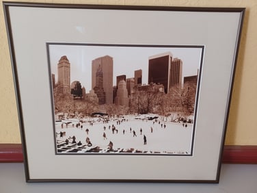 Wollman Rink in Central Park by Serge Lurie / Artist Signed