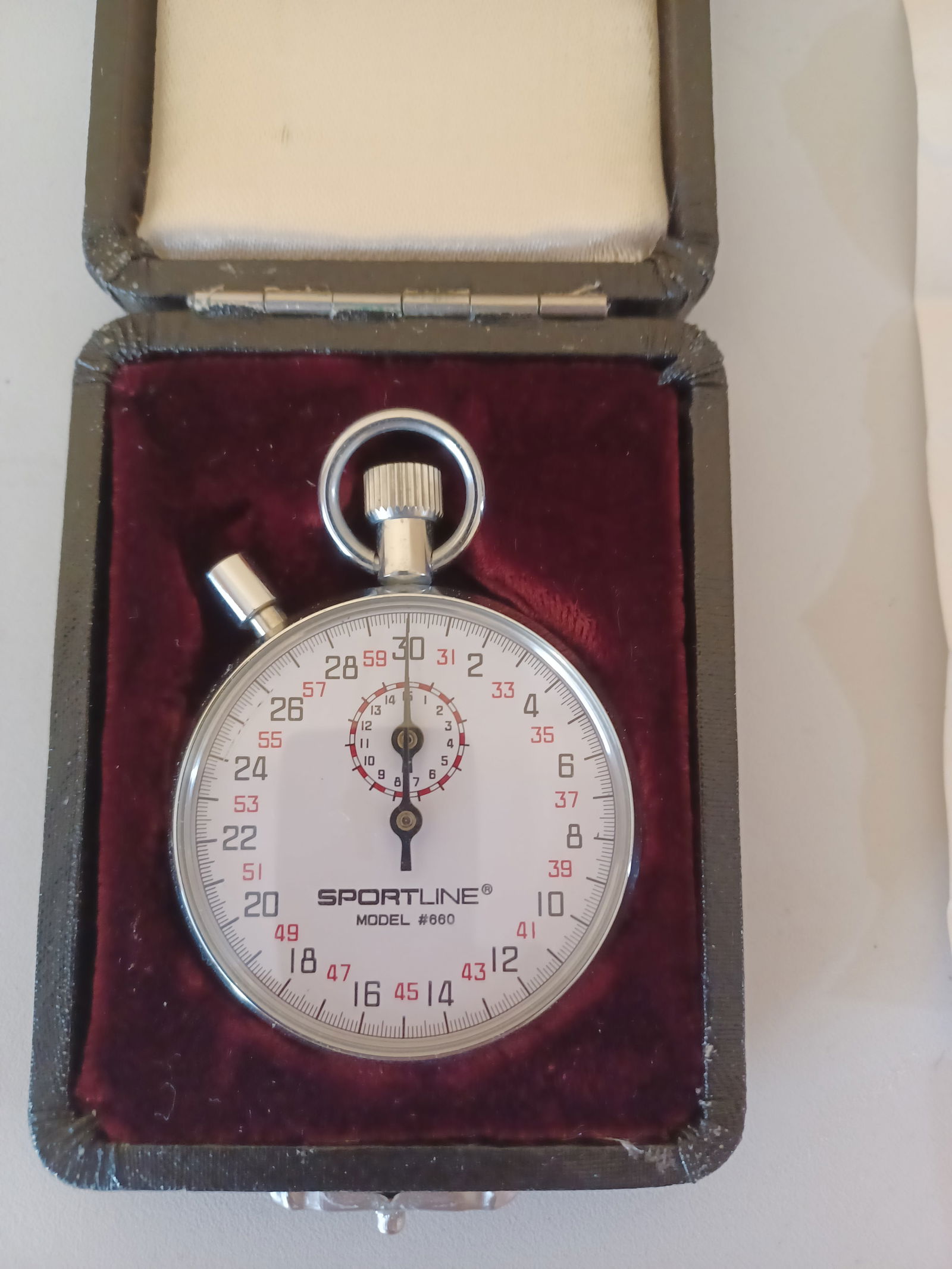 Sportline Stop Watch Model 660 in Case: Sportline Stop Watch Model 660 in Case