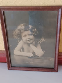 Vintage Framed Print Cupid Watching