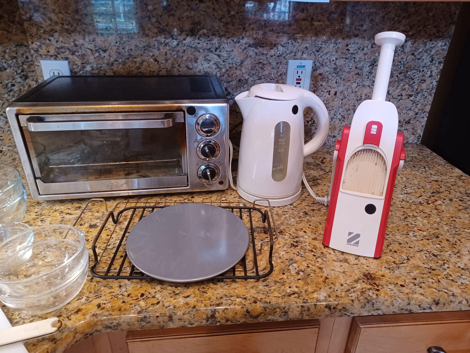 Large Kitchen lot. Everything shown in Drawer and on Counter Top - 9