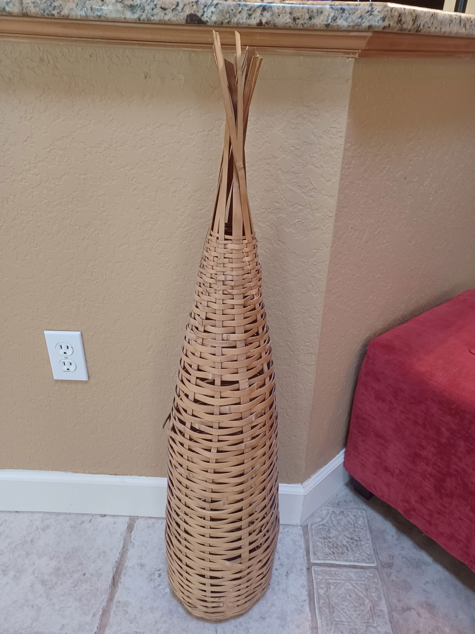 Decorative Wicker Fishing Trap (1 of 4)