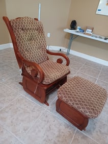 Brooks Glider and Footstool