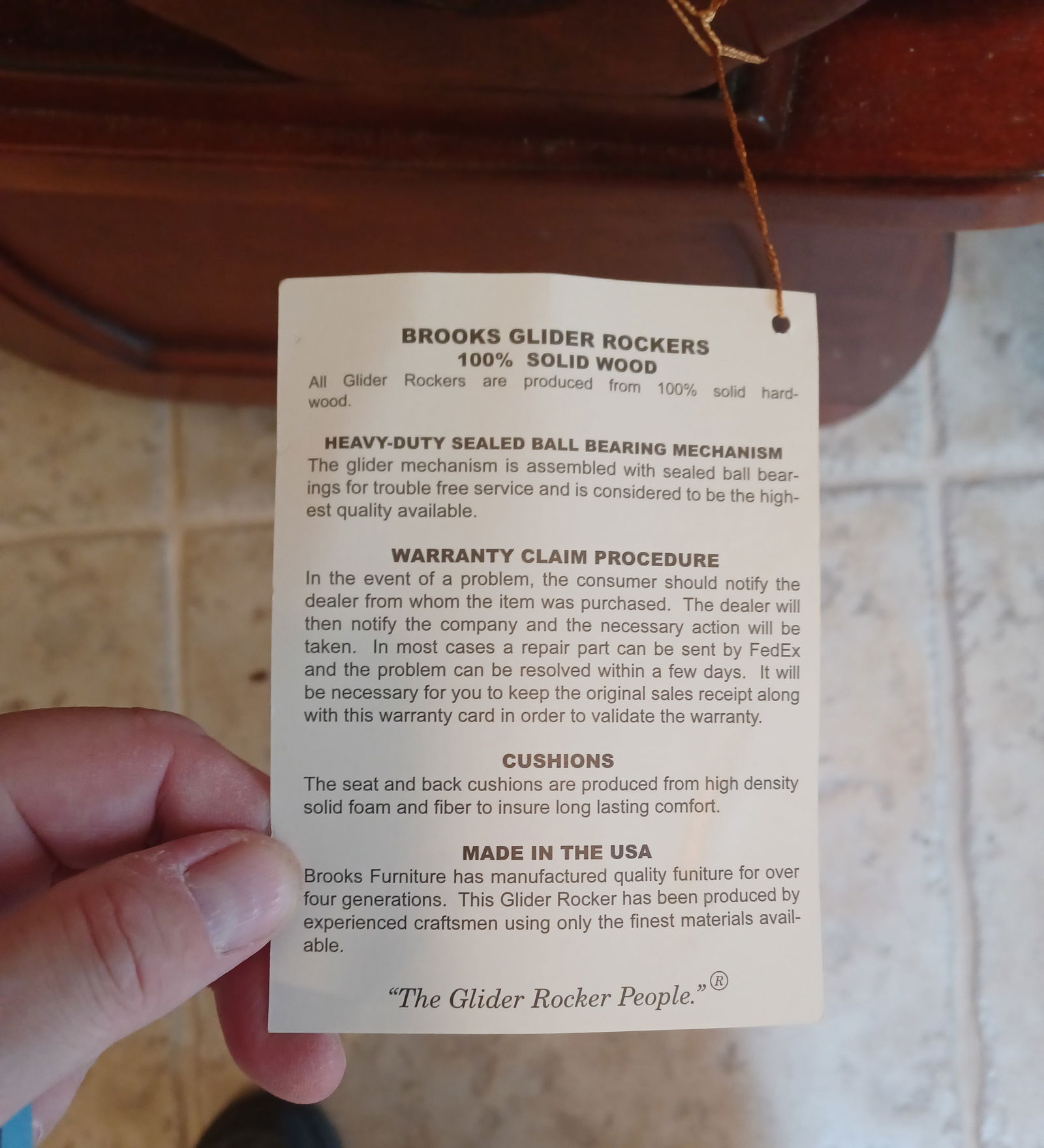 Brooks Glider and Footstool - 5