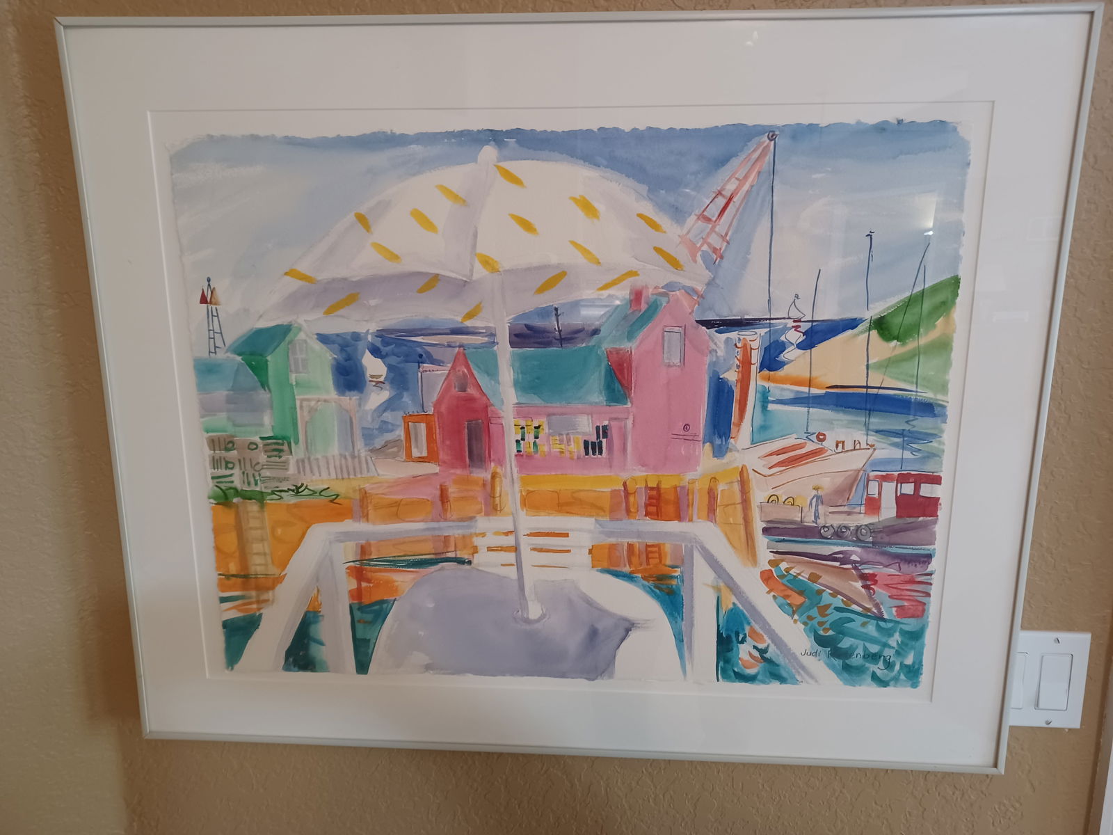 Vibrant Watercolor by Judi Ratenberg / Signed: Vibrant Watercolor by Judi Ratenberg / Signed