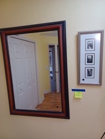 Large Mirror and Picture Frame
