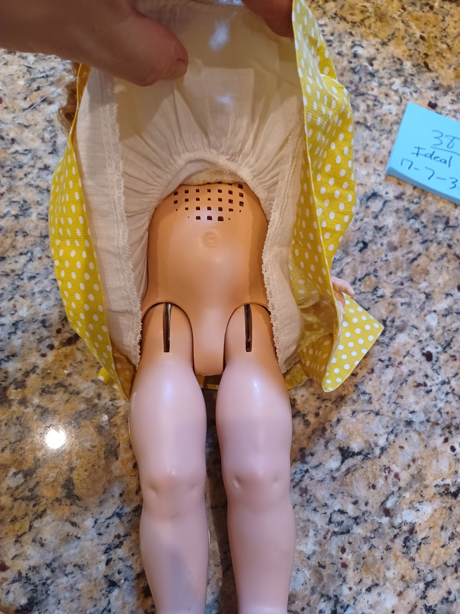 Vintage Ideal Doll/ Makes noise when picked up/ Eyes Close / Great Shape - 4