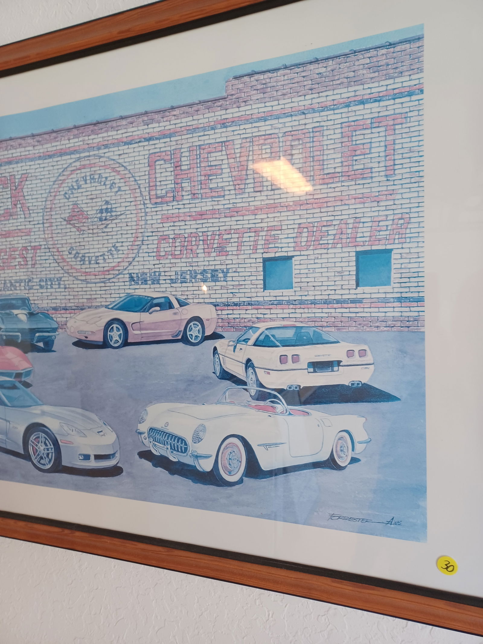 Vintage Corvette Framed Print - 4