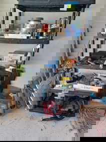 Black Shelf and contents all seen