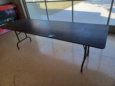 8 foot Folding Table/ some wear as seen