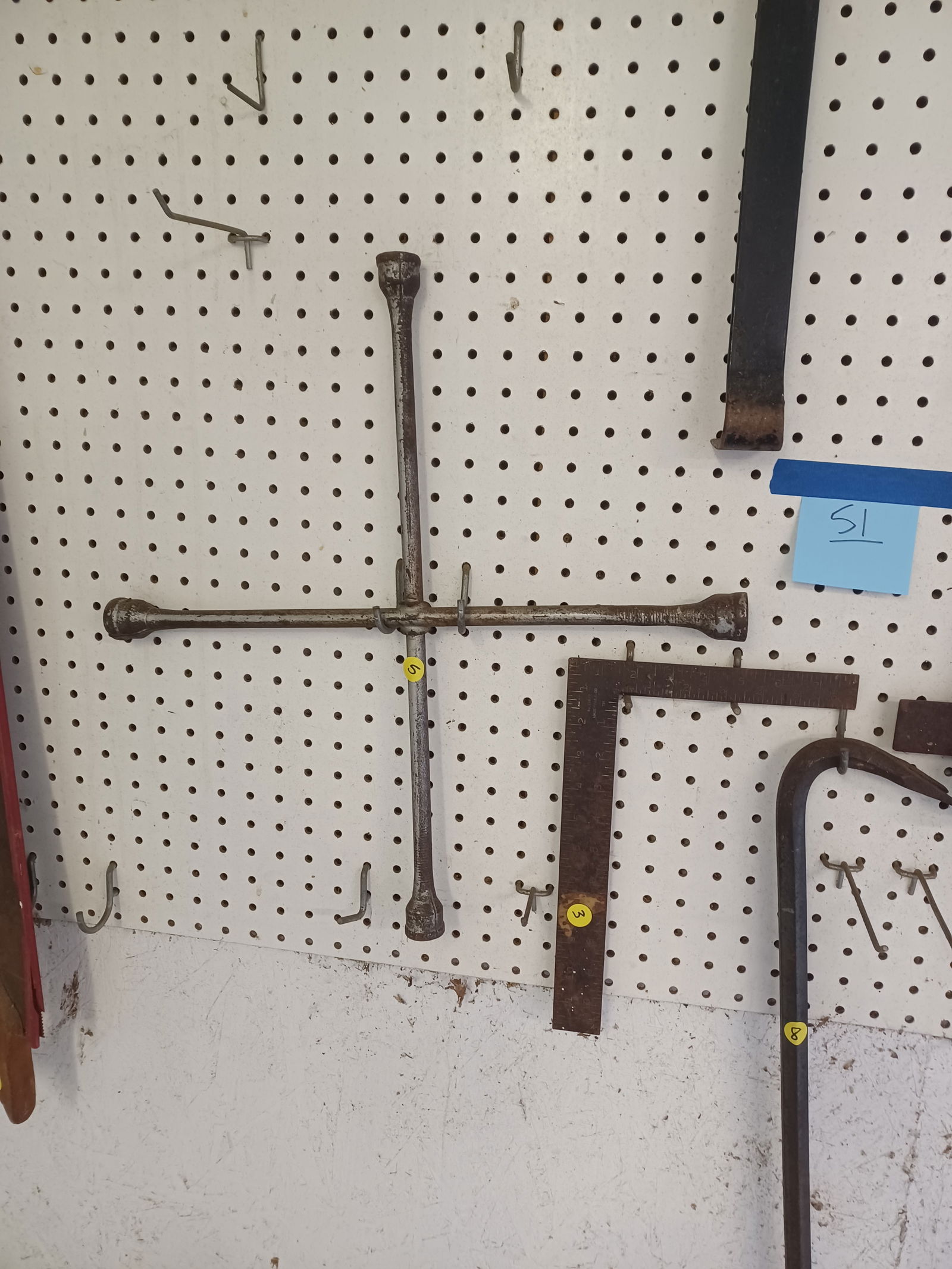 Peg Board and all tools shown on it - 3