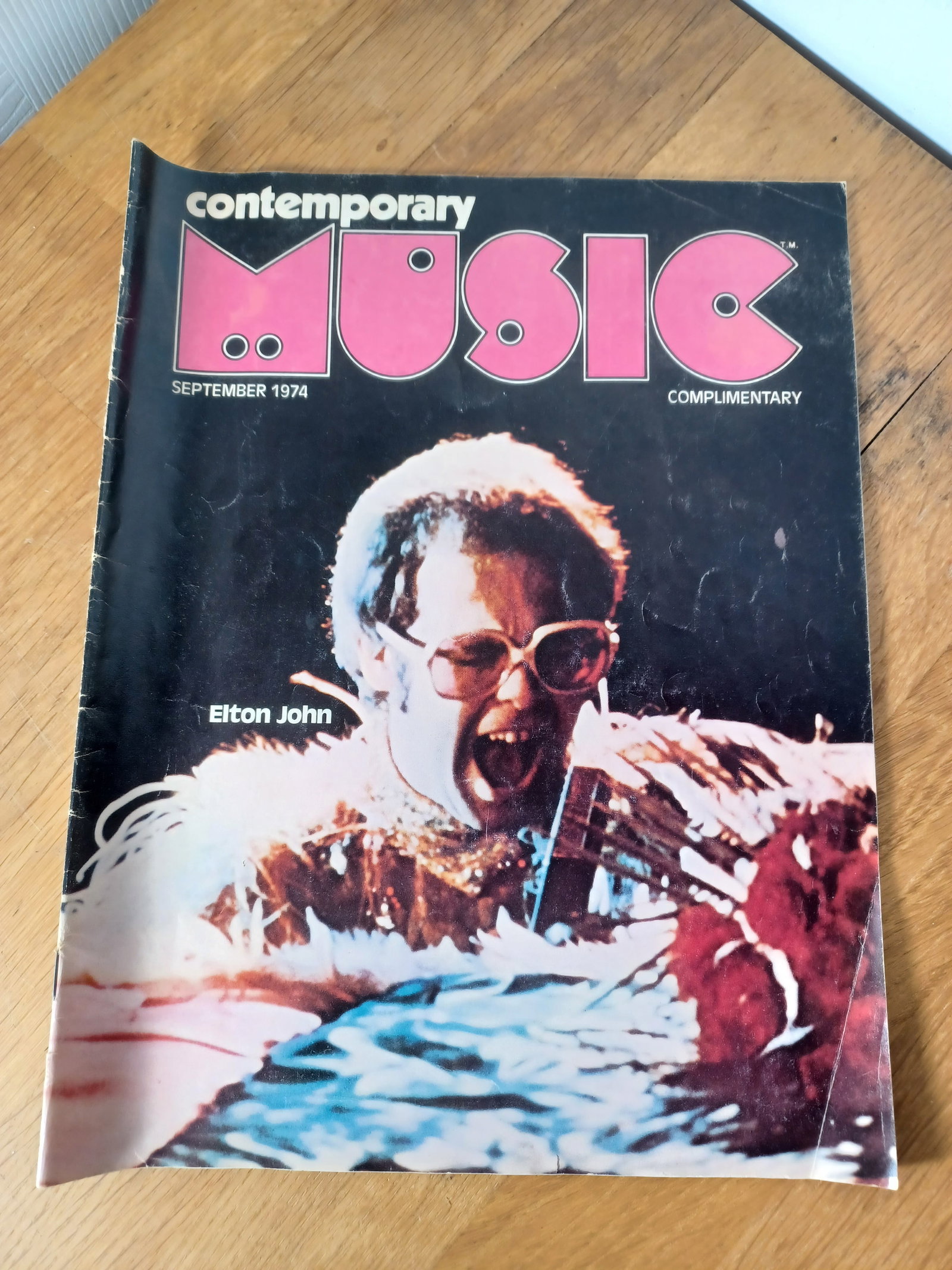 Contemporary Music 1974 Magazine featuring Elton John: Contemporary Music 1974 Magazine featuring Elton John