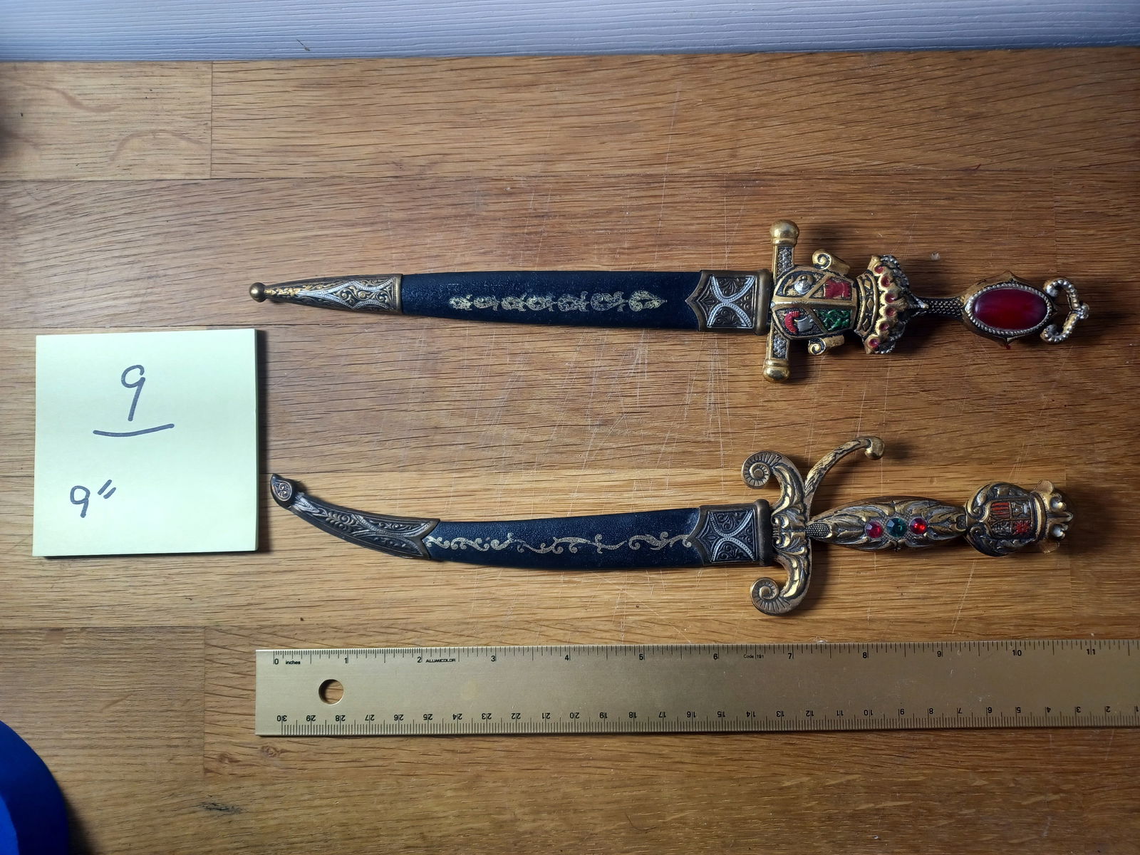 Vintage Pair of Ornate Letter Openers - 2
