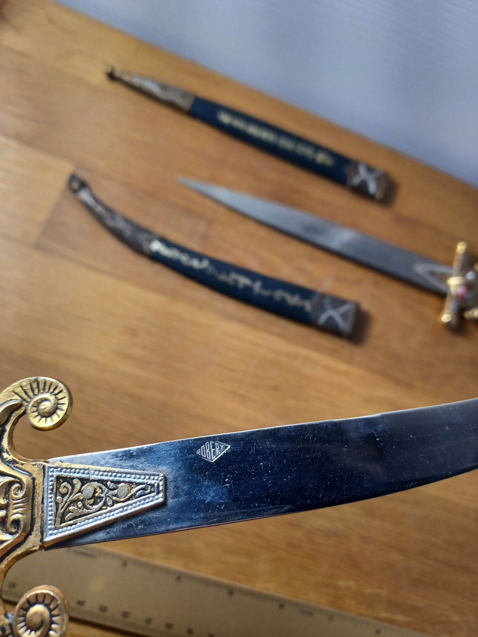 Vintage Pair of Ornate Letter Openers - 5