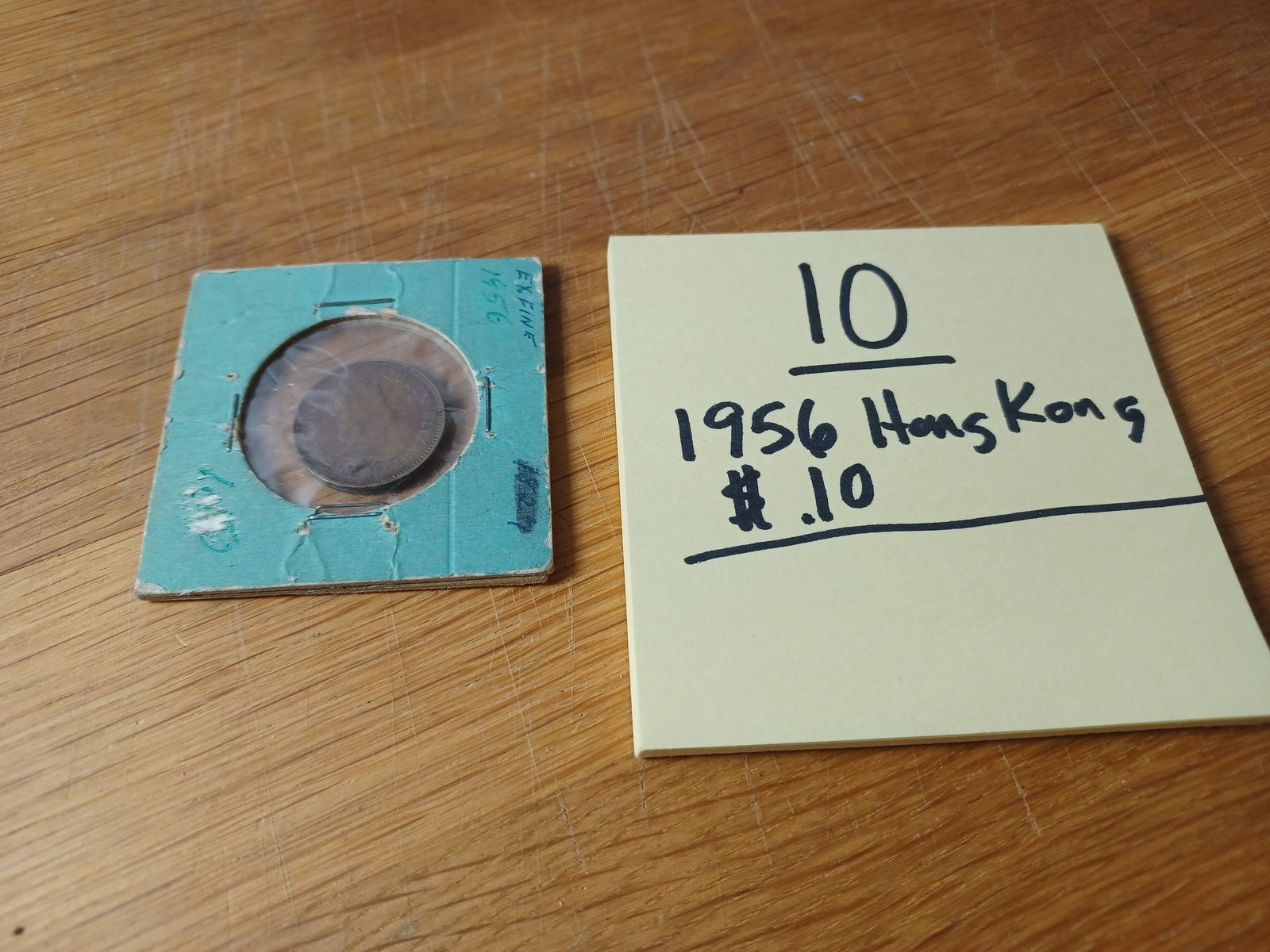 1956 Hong Kong $.10 Coin / As seen - 2
