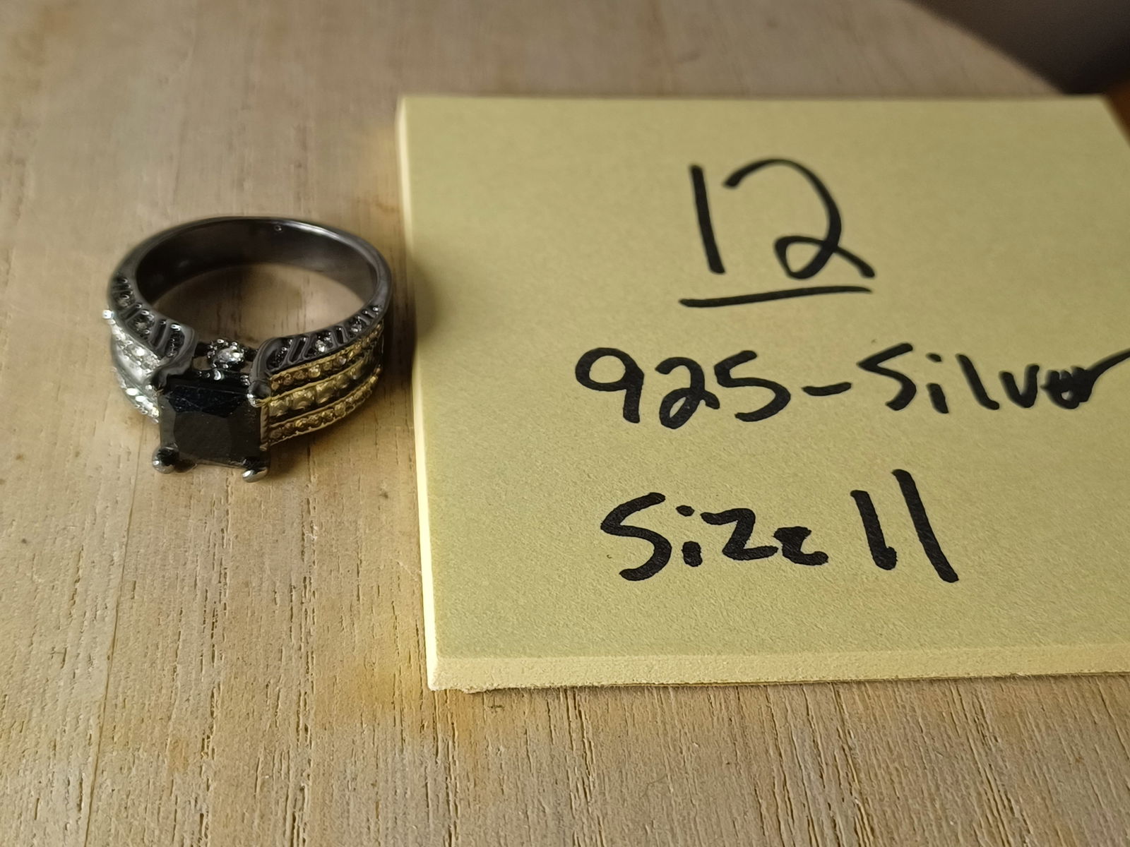 Vintage Sterling Ring Size 11 - 2