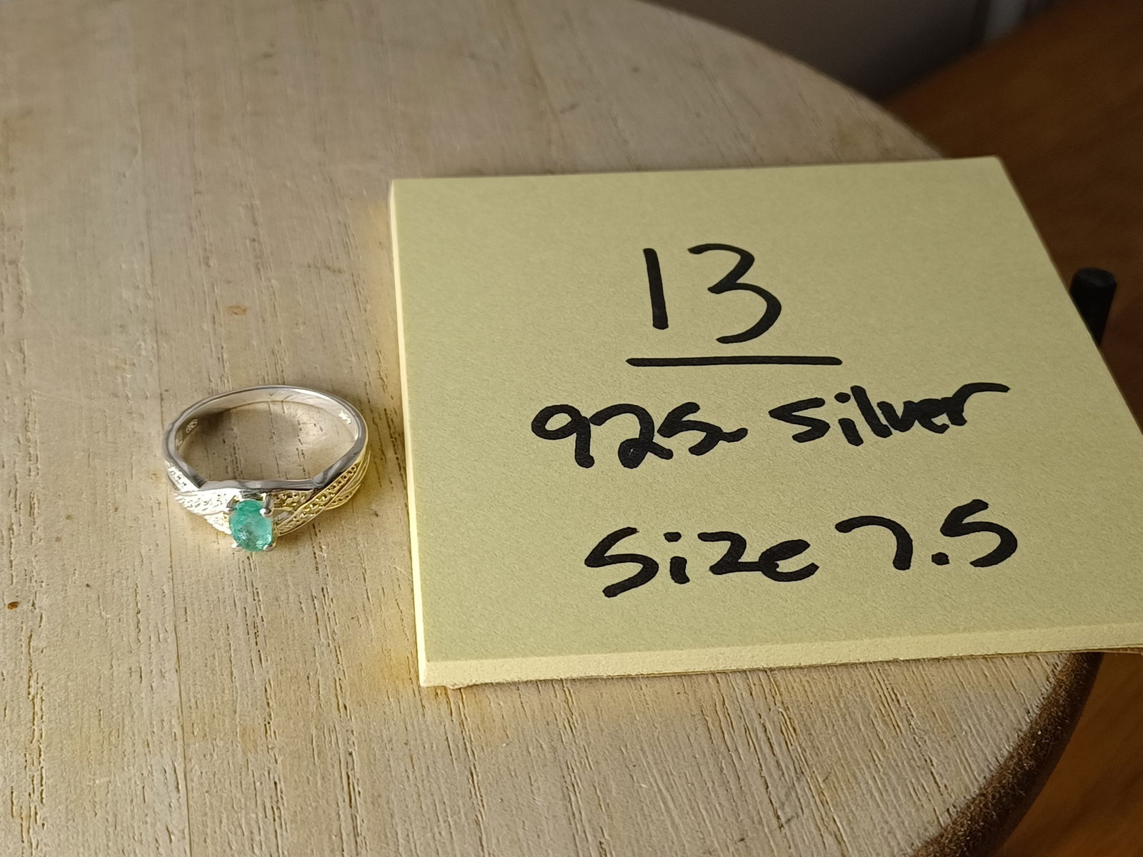 Vintage Sterling Ring Size 7.5 - 2