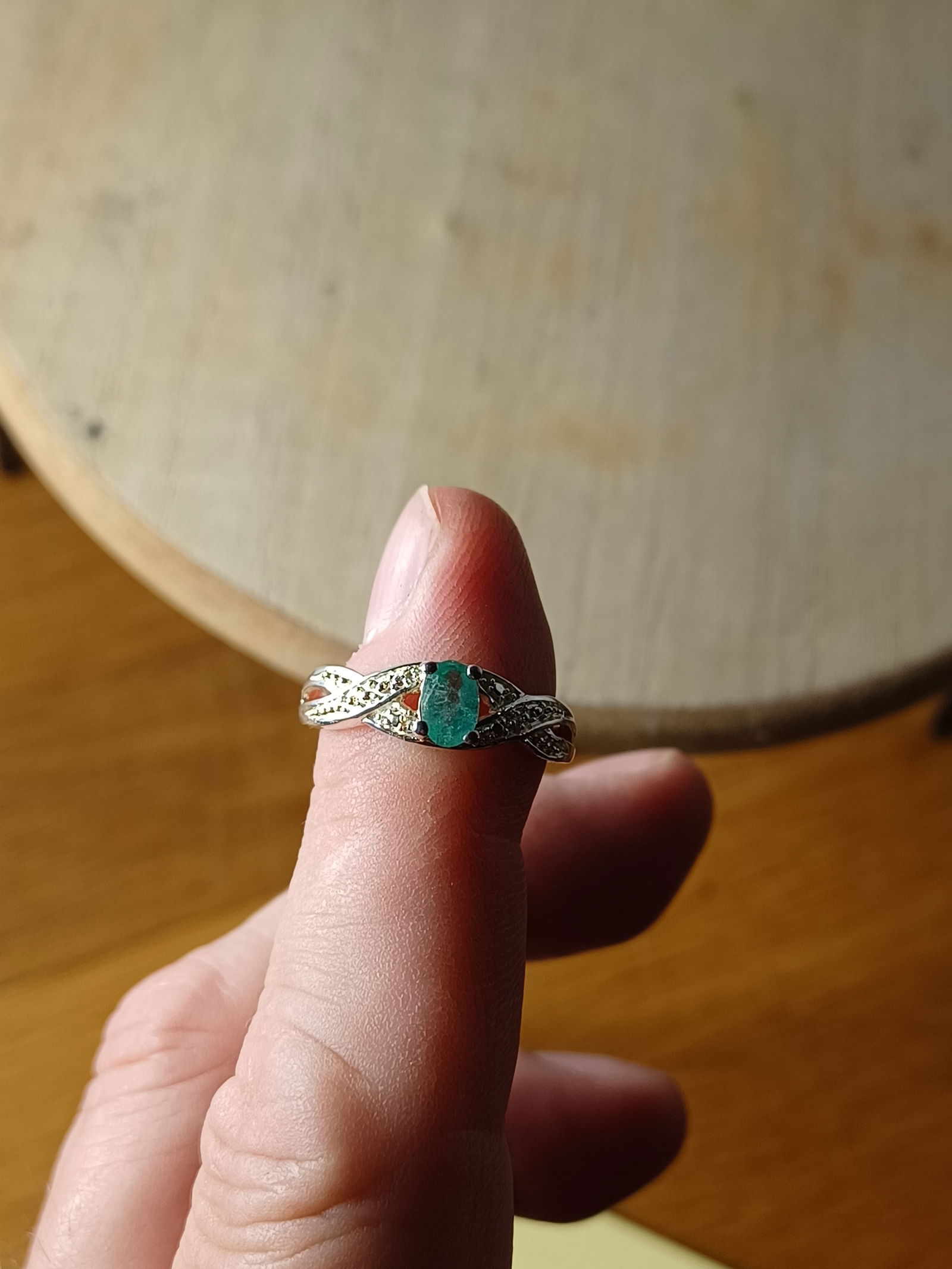 Vintage Sterling Ring Size 7.5 - 3