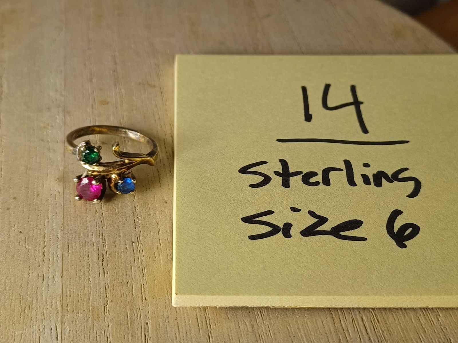 Vintage Sterling Ring Size 6 - 2